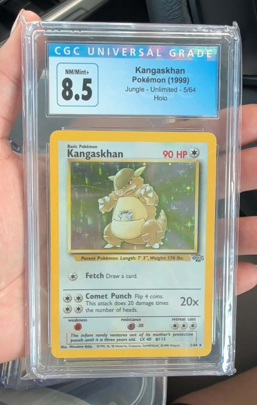 Pokémon Kangaskhan 1999 Jungle Unlimited 5/64 Holo CGC 8.5